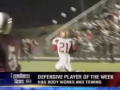 Tyler Thorton Defensive play of the week