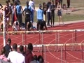 Jerry Bynum running 110m Hurdles