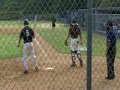 Rawley Hughes homering against Laguna Hills