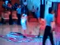 Shooting guard Jo Trujillo's And1/lane violation