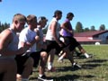 Football Team Work Out - Summerville, CA